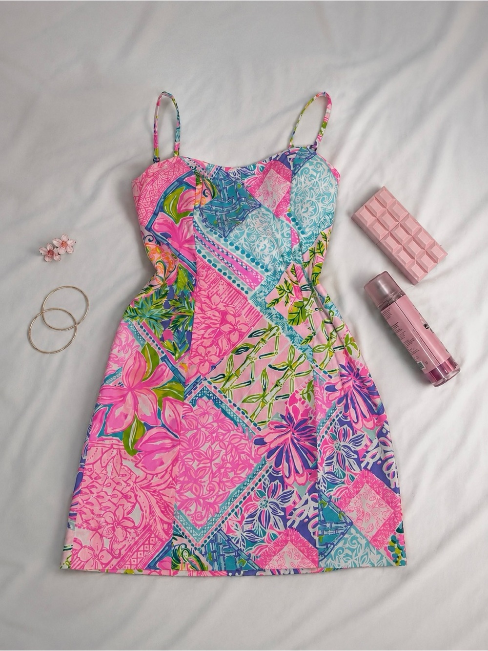 Lilly Pulitzer Shelli Stretch Dress Block Party NWT Size 4